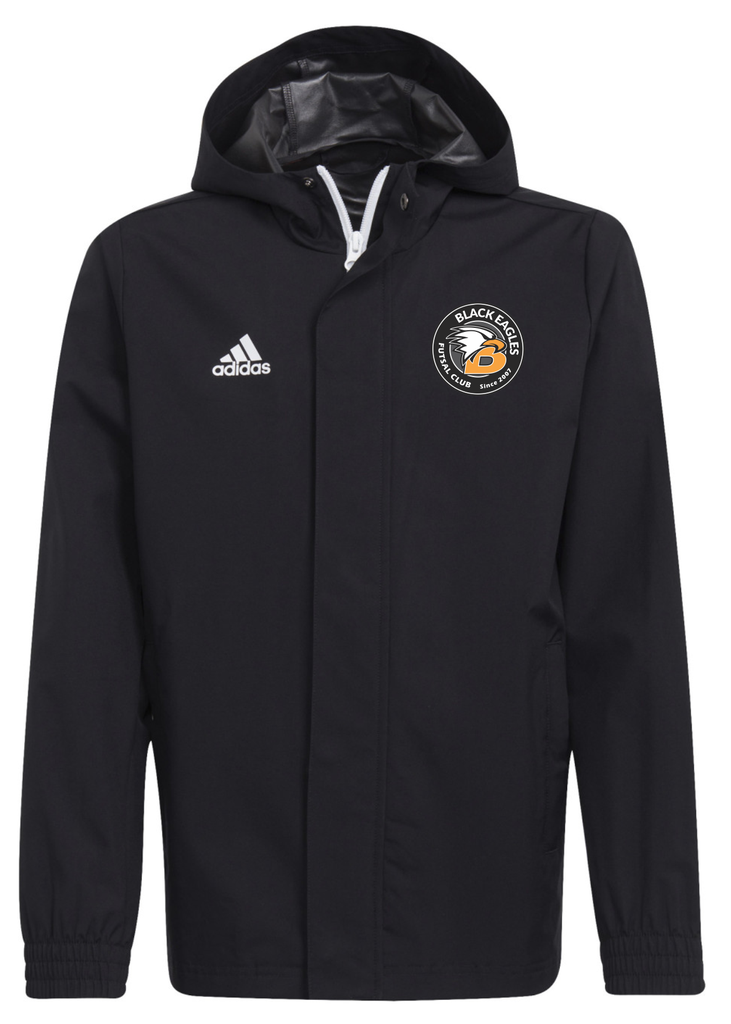 Kway à Capuche Noir Adulte